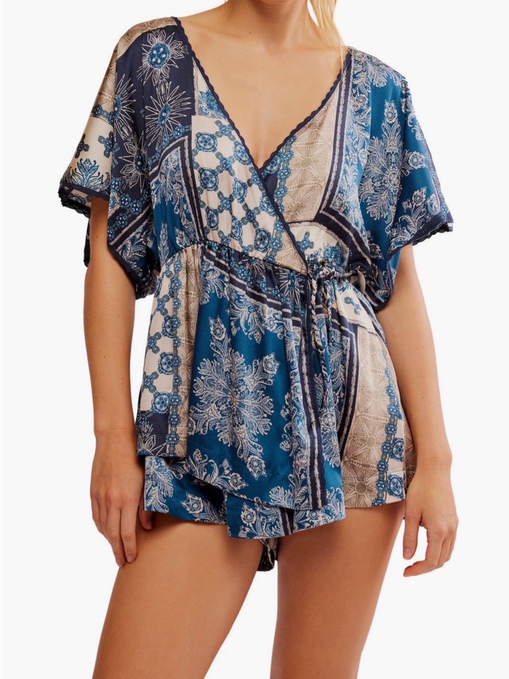 Free People Oasis Satin Romper